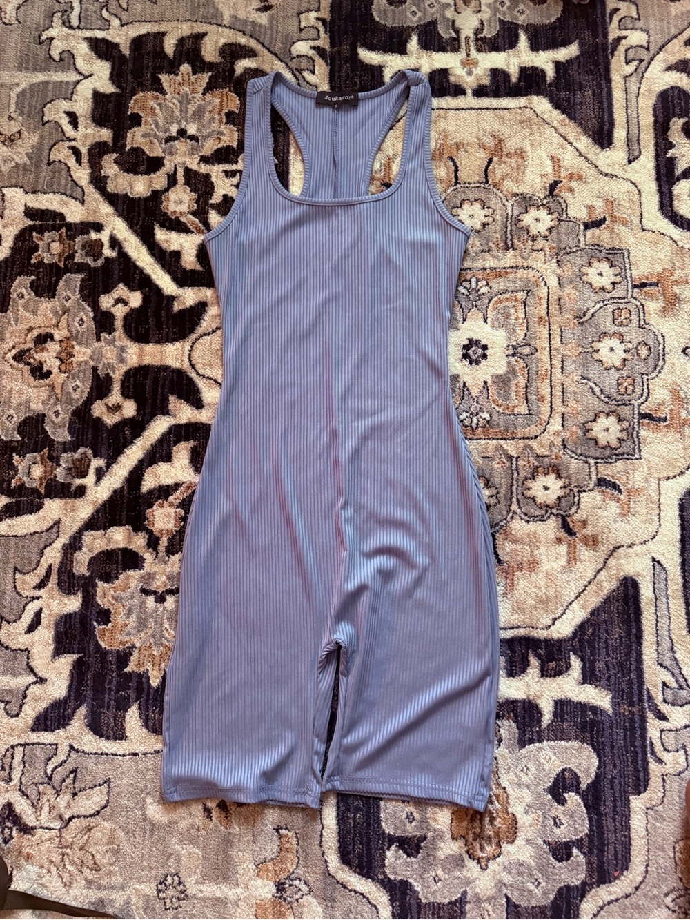 Joukavor ribbed racerback short romper